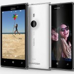 Nokia Lumia 925 showing front and back sides